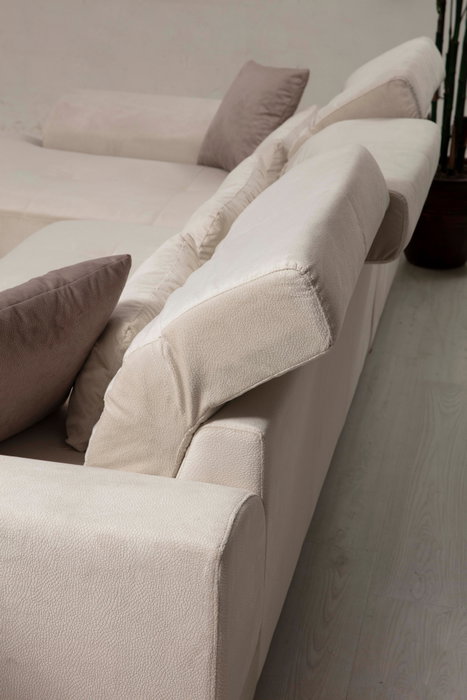 Atelier Del Sofa Sofá Esquinero Izquierdo (Chl+3R) - Color Crudo